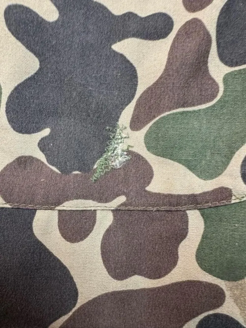 Vintage Duxbak Hunting Jacket Boys 16 Duck Hunter Camo Game Bag Canvas